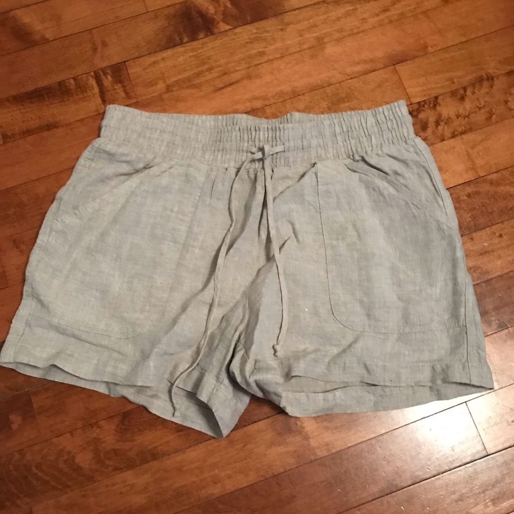 Allen Allen Linen Shorts Size Medium